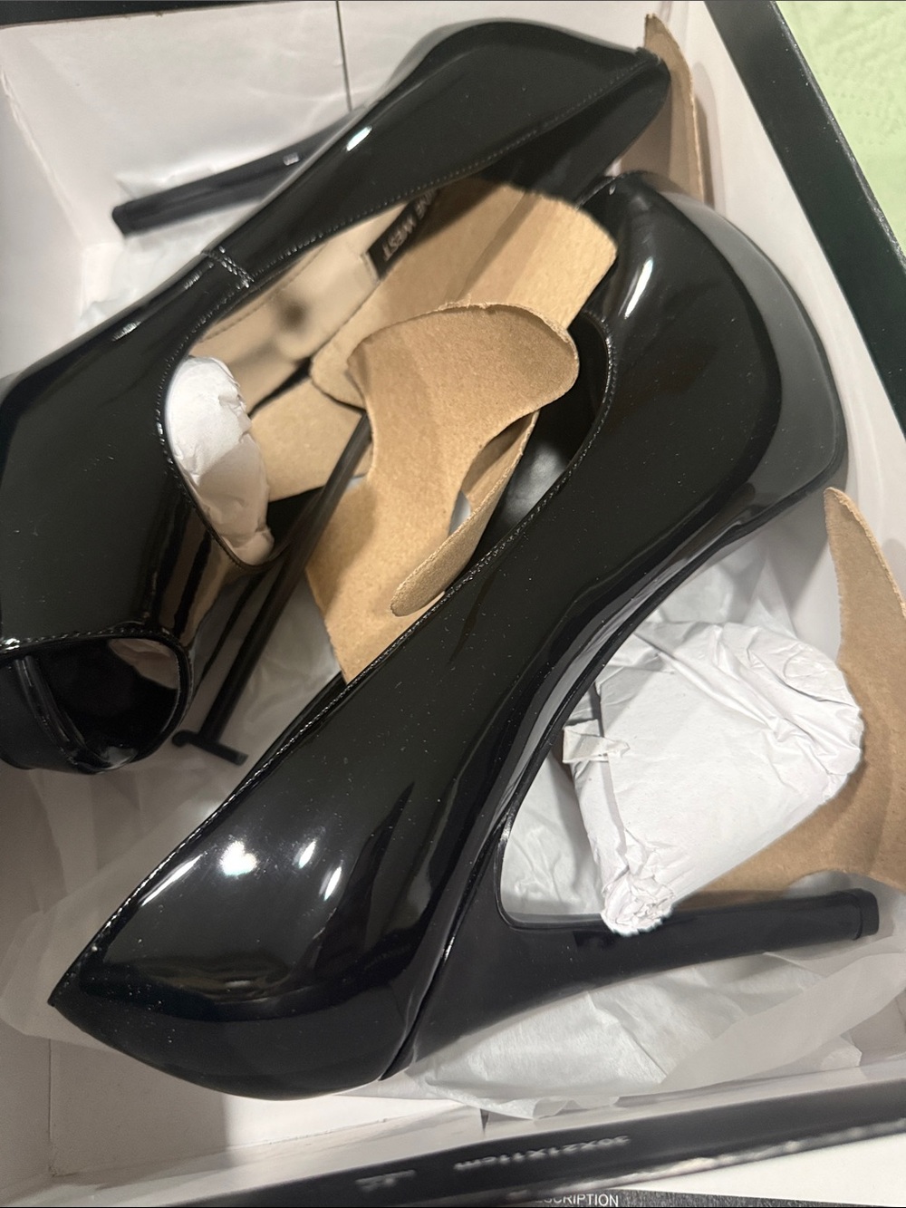 Nine West Black Patent Stiletto Pumps
